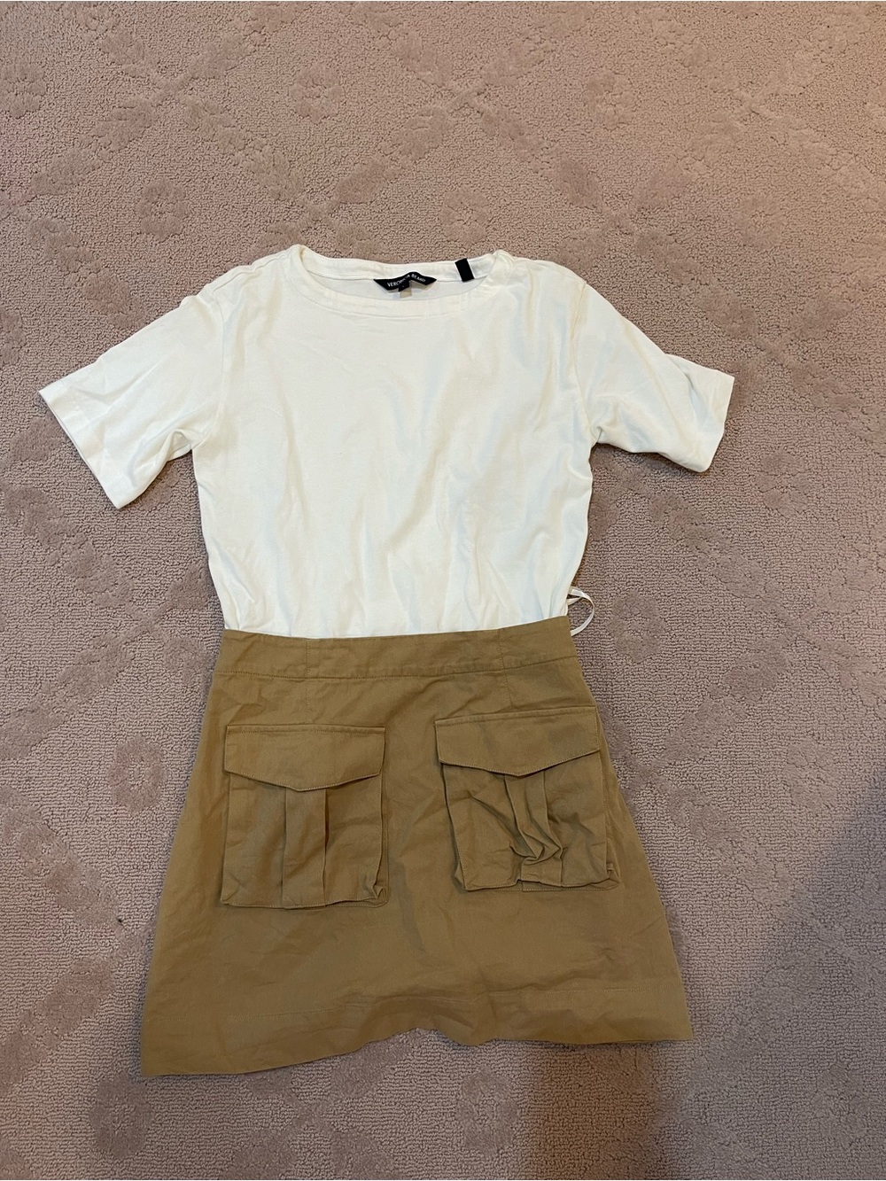 Veronica beard elowyn mixed media dress